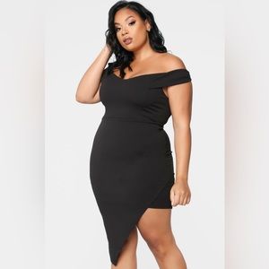 Fashion Nova Do or Die Dress - Black